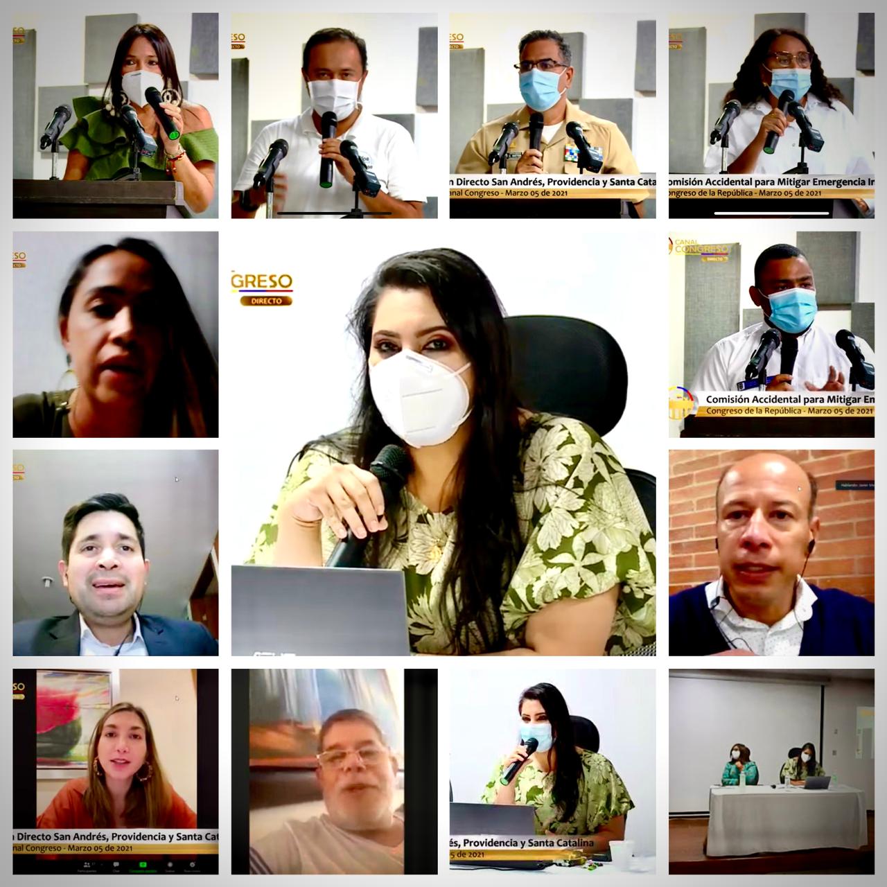 foto mosaico audiencia oal invernal en San Andrés