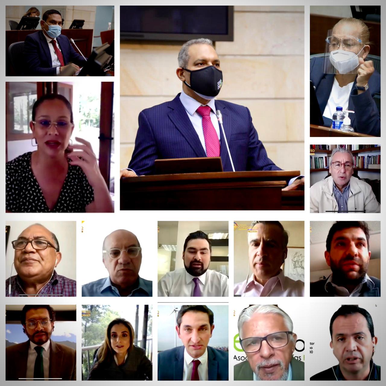 Collage asistentes audiencia transición energética