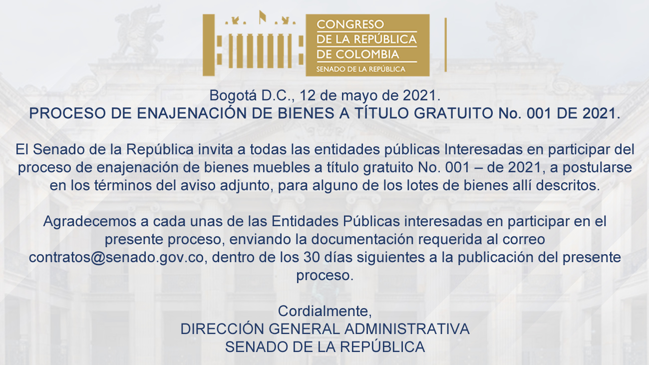 enajenacion senado