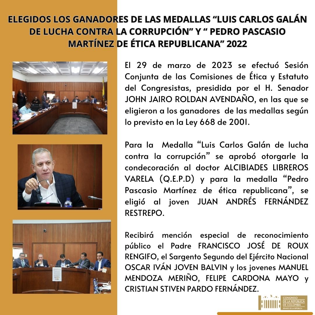Ganadores Medallas 2022