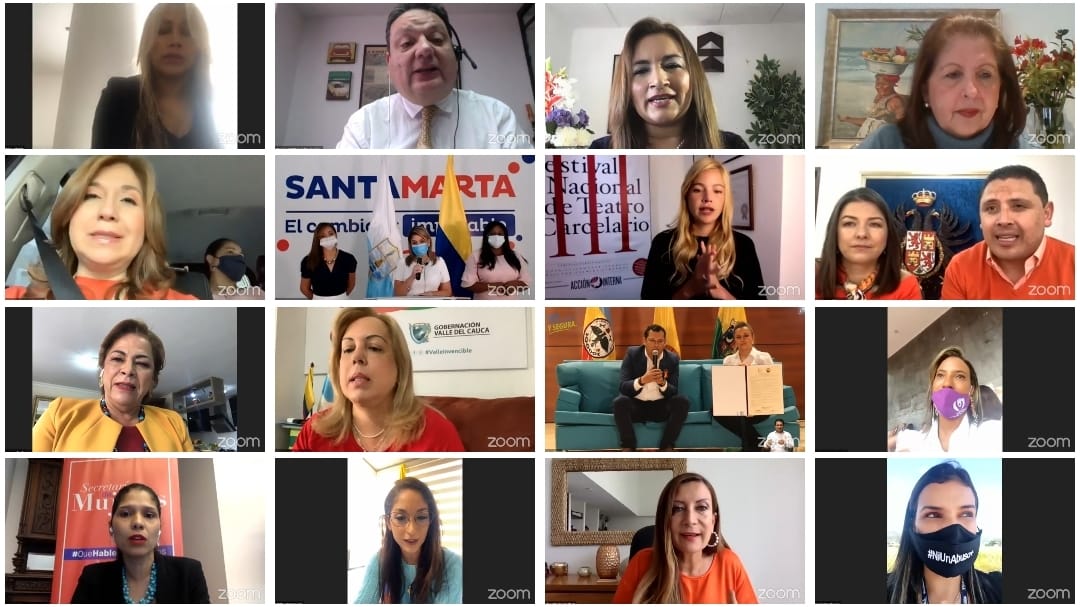 Collage no a la violencia contra la mujer
